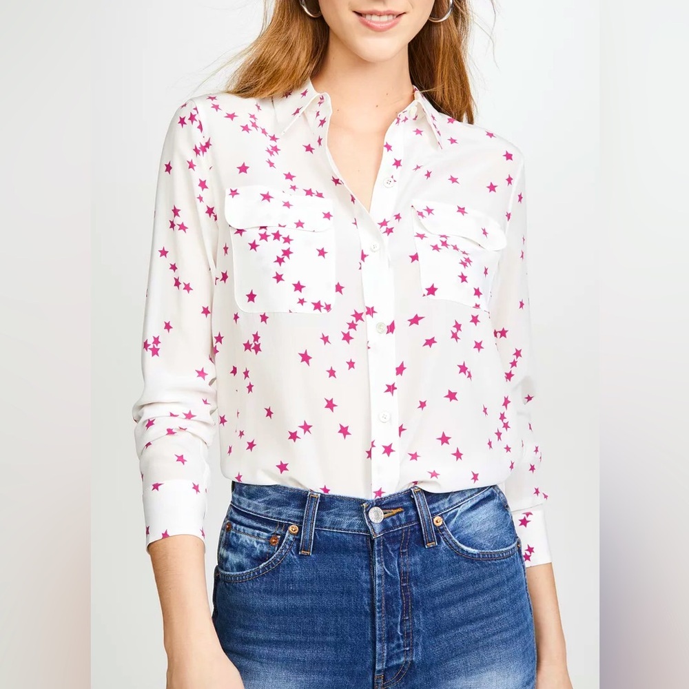 Equipment Star Silk‎ Button Down Shirt